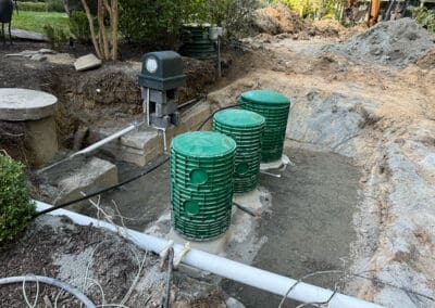 Septic system being installed